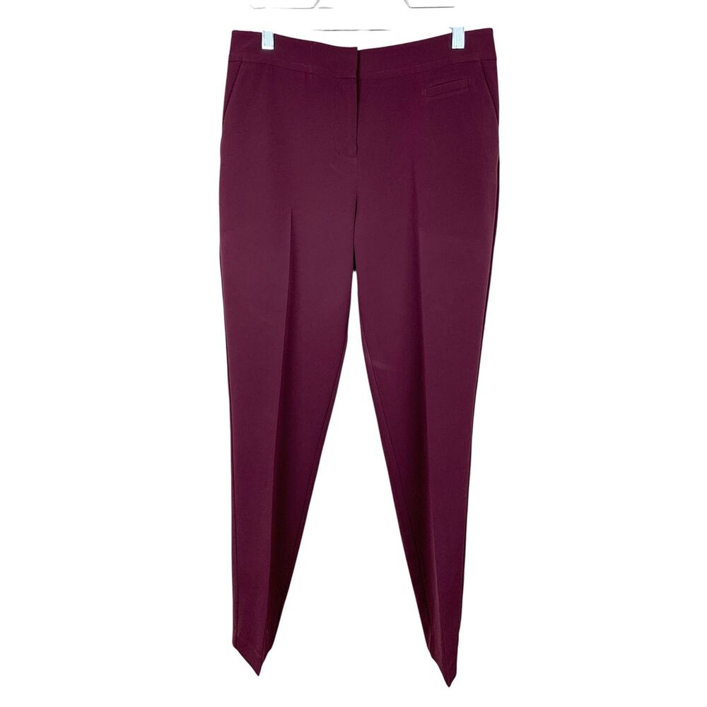 Laundry by Shelli Segal Dress Pants Burgundy Red Purple Women's 8 Career Office